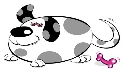 Dotty dog (caricature) by Neale Osborne